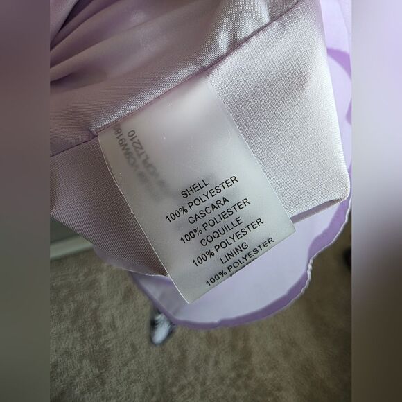 Vince Camuto Purple Sheath Faux Wrap Hi Low Hem Plus Size 18W Lined Floral - Picture 7 of 8